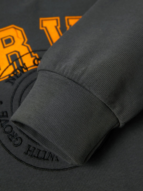 Contrast Color Letter Print Oversized Hoodie