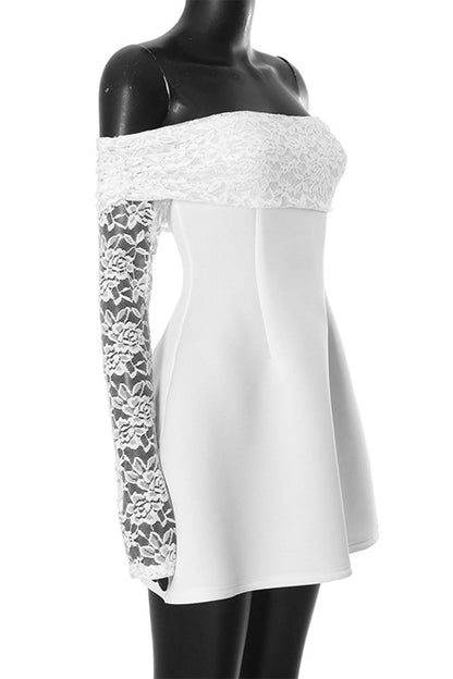 Sexy Lace Off Shoulder Princess Dresses