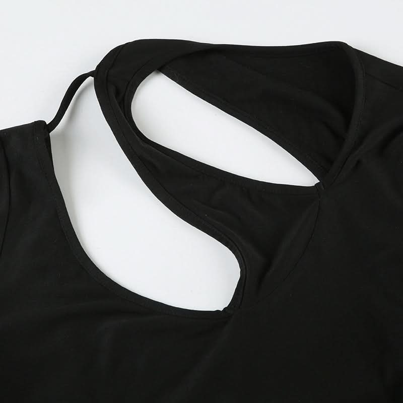 Long sleeve hollow out cut out top