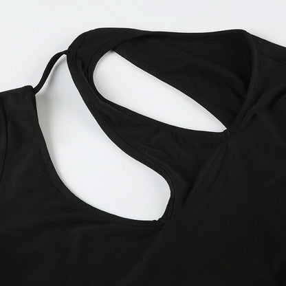 Long sleeve hollow out cut out top