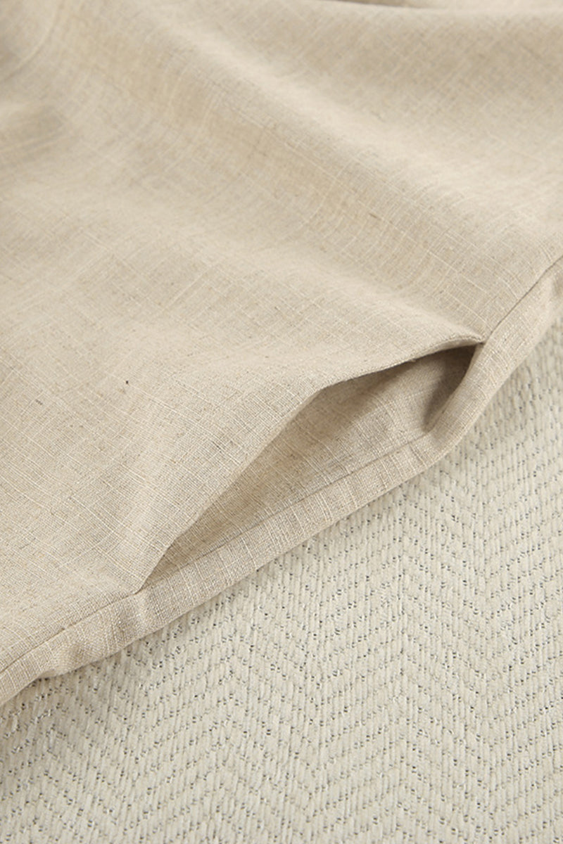 Casual Pocket Patchwork U Neck Sling Dresses