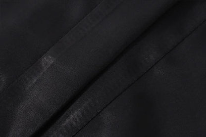 Beaded lace hem bowknot lace up top