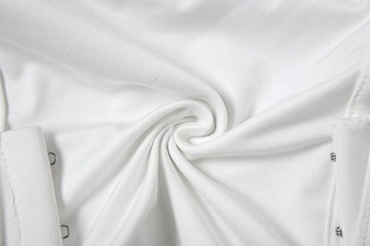 Ruched belt solid tube top