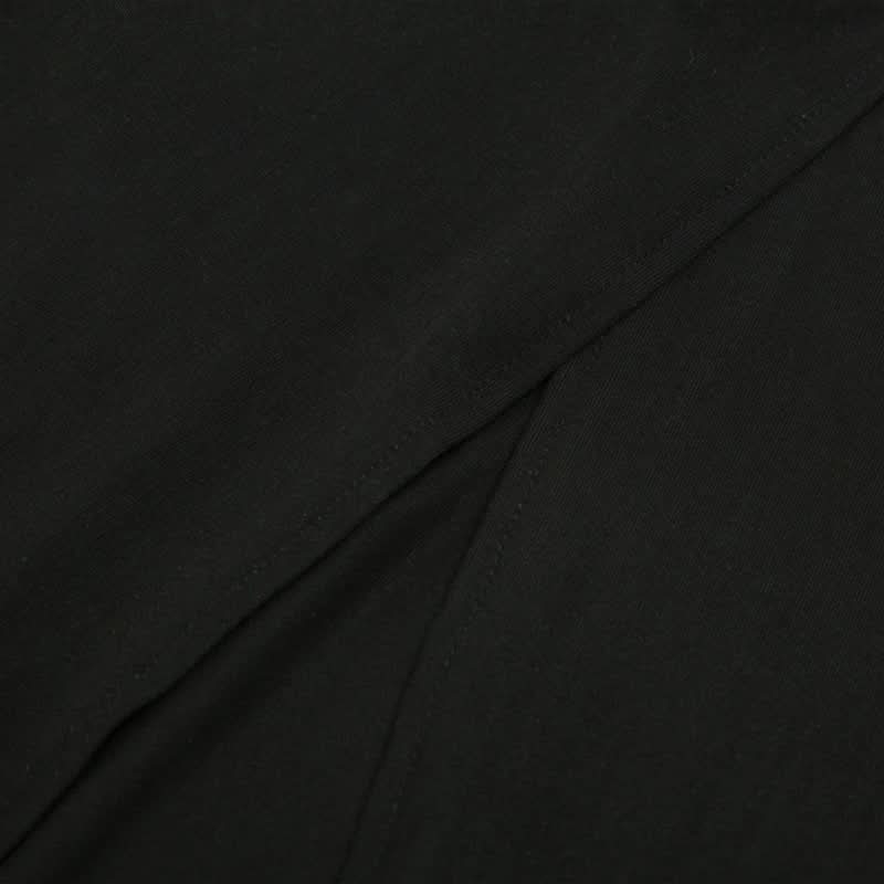 Flower applique solid high slit maxi skirt