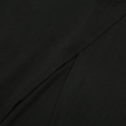 Flower applique solid high slit maxi skirt