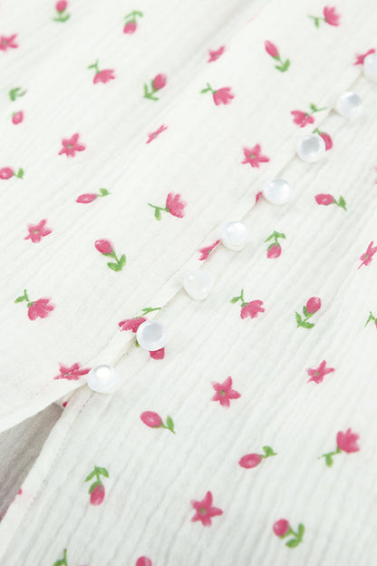 Sexy Flowers Buttons Off Shoulder A Line Dresses