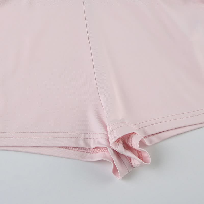 Ruffle mesh irregular mini skirt