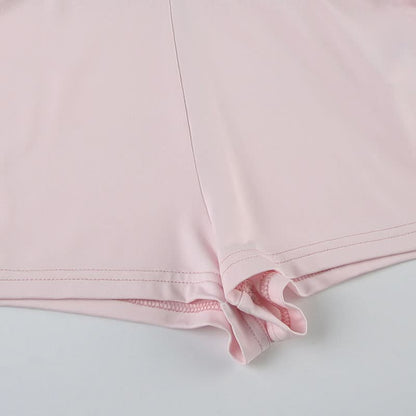 Ruffle mesh irregular mini skirt