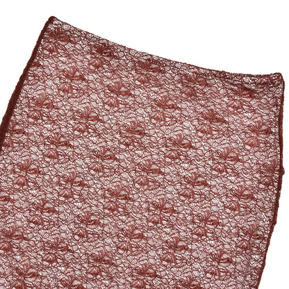 Long sleeve lace see through maxi skirt set