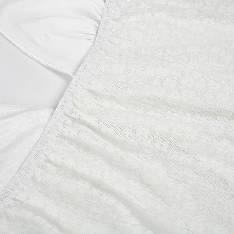 Halter lace self tie backless top