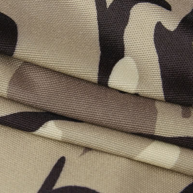 Camouflage lace up zip up tube top