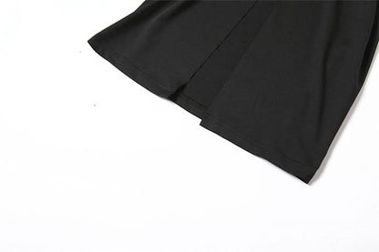 Hollow out solid tank cut out maxi dress