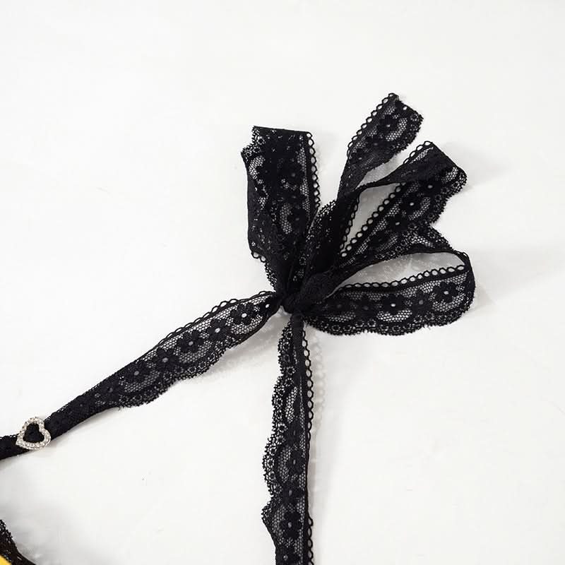 Halter lace hem abstract print lace up mini dress