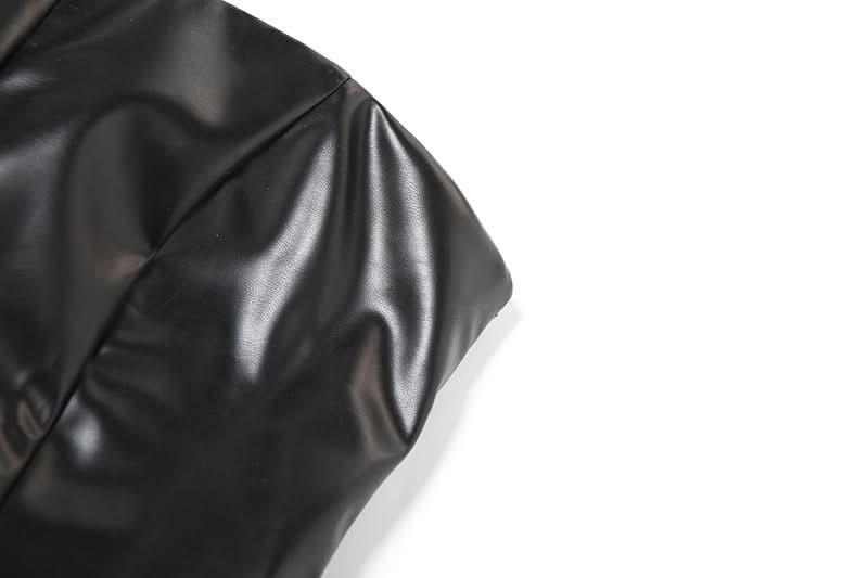 PU leather corset tube top