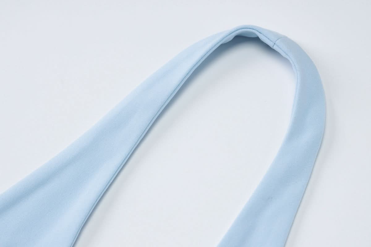 Halter v neck hollow out lace up cut out maxi dress