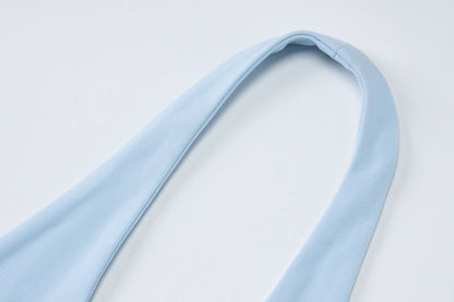 Halter v neck hollow out lace up cut out maxi dress