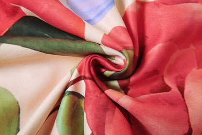 Halter flower print ruffle slit maxi dress