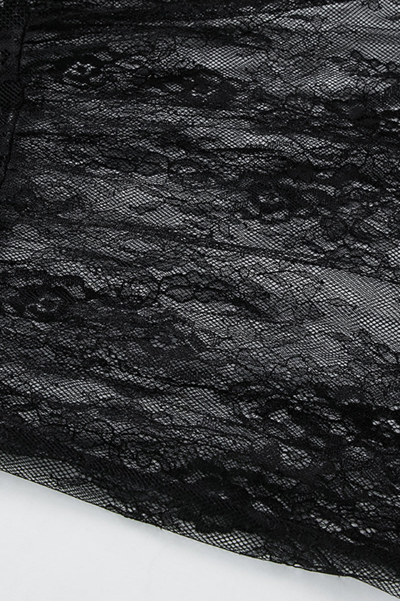 Sexy Lace V Neck Lace Dress Dresses