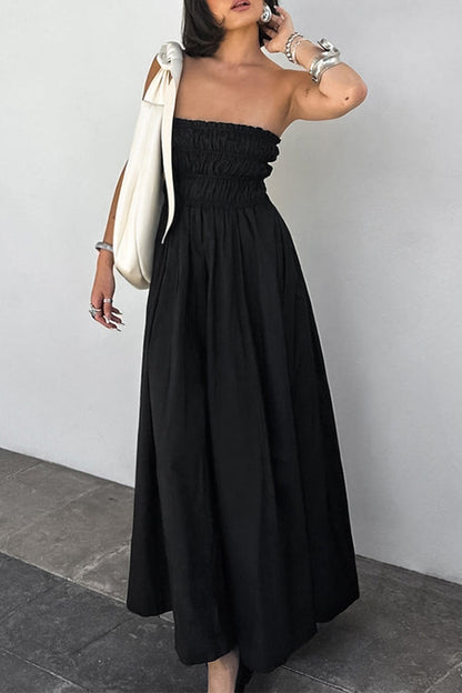 Sexy Patchwork Strapless Strapless Dresses