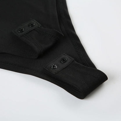 High neck hollow out 2 piece cami bodysuit