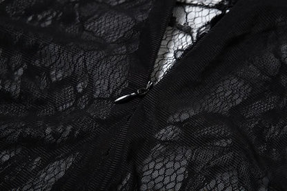 Mesh lace 2 piece cami maxi dress