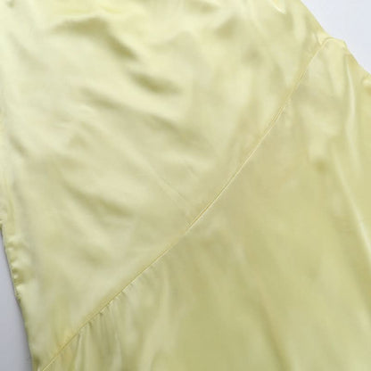 Cross back lace up satin cami maxi dress