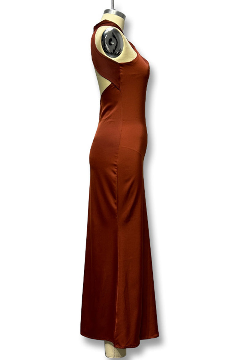 Elegant Backless Fishtail Halter Fishtail Dresses