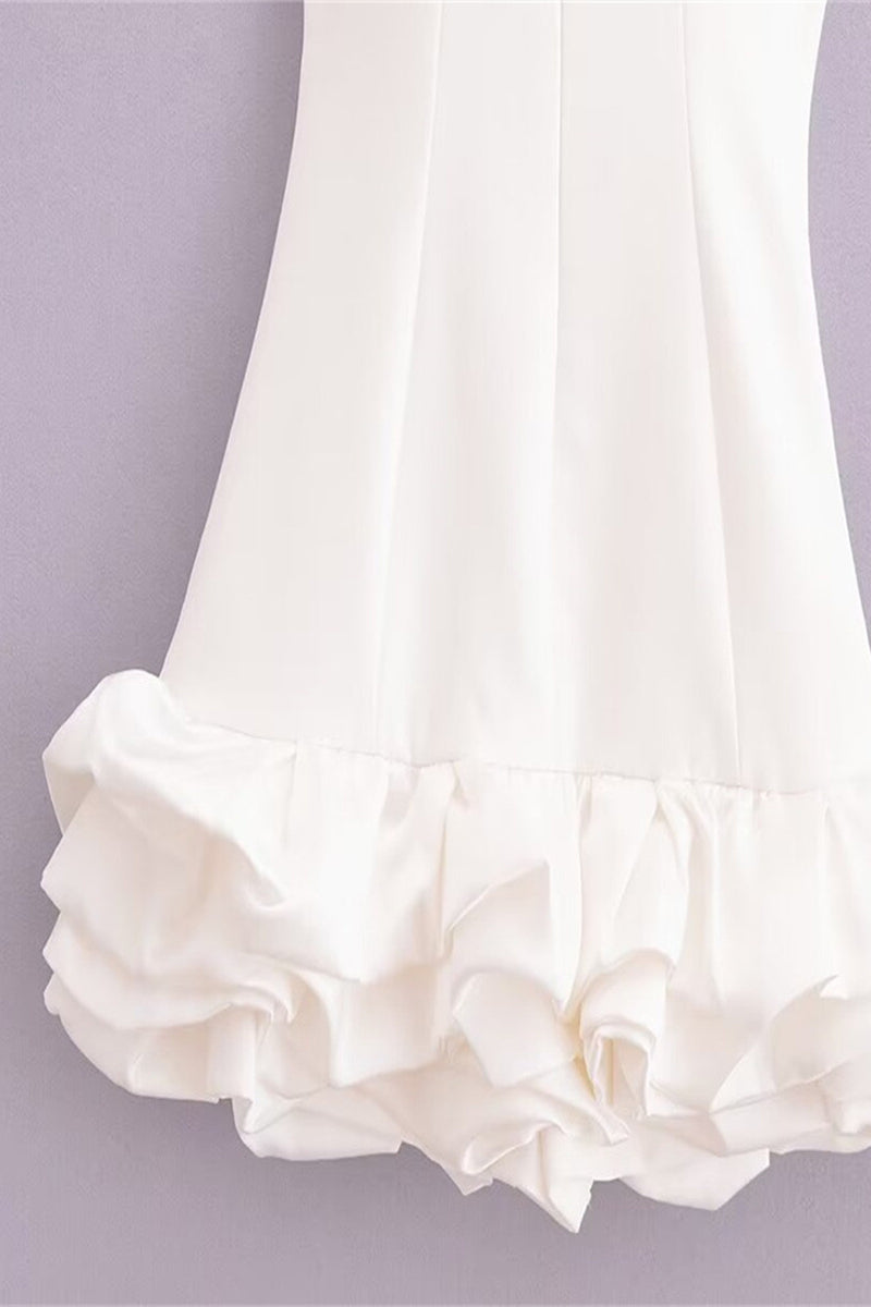 Sexy Ruched O Neck Sleeveless Dresses