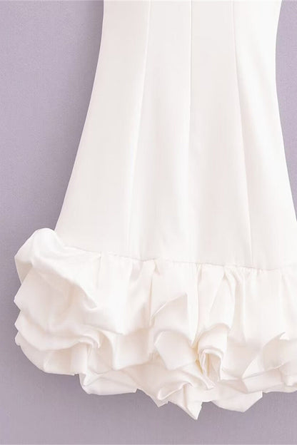 Sexy Ruched O Neck Sleeveless Dresses