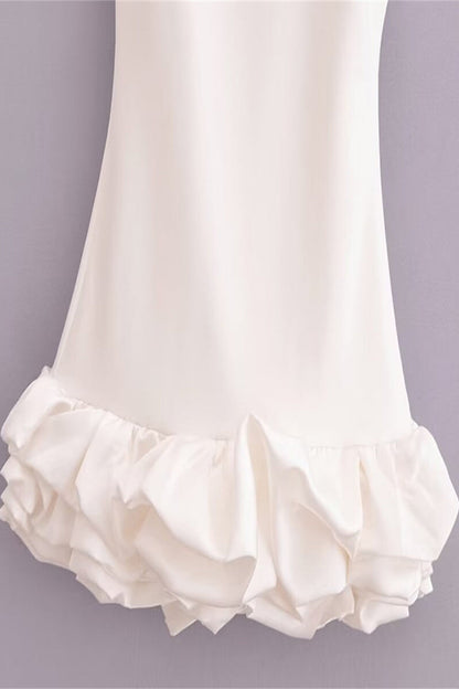 Sexy Ruched O Neck Sleeveless Dresses