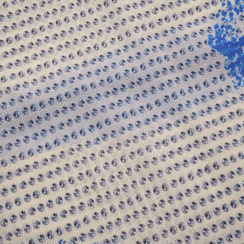 U neck contrast print cami maxi dress