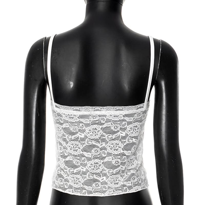 U neck lace bowknot cami top