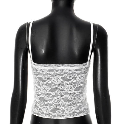 U neck lace bowknot cami top
