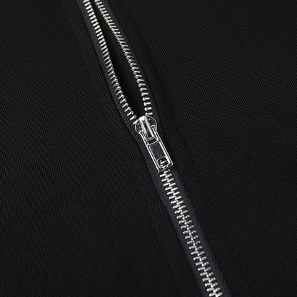 Corset zip-up solid tube top