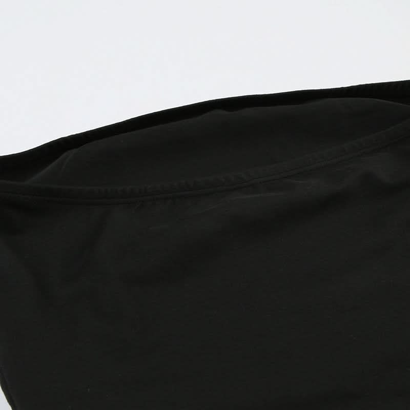 Abstract contrast backless tube top