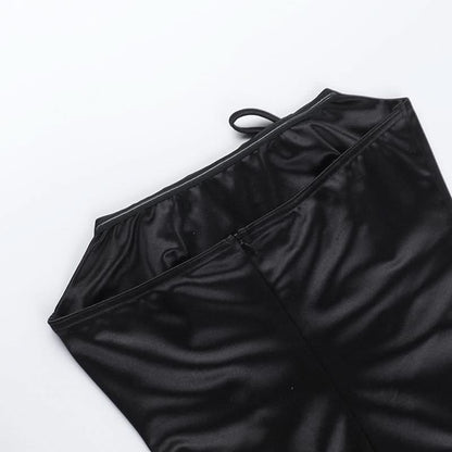 Bowknot satin zip-up backless tube mini dress