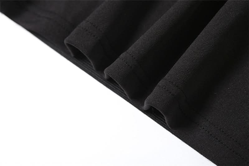 Halter hollow out solid cut out top