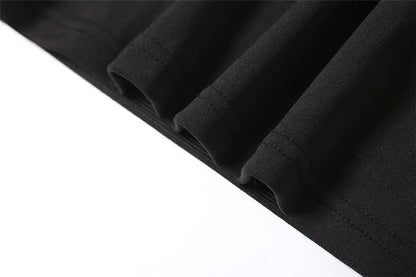 Halter hollow out solid cut out top