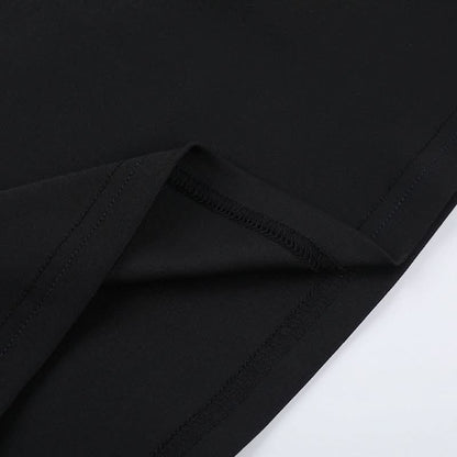 Halter metal ring hollow out cut out mini dress