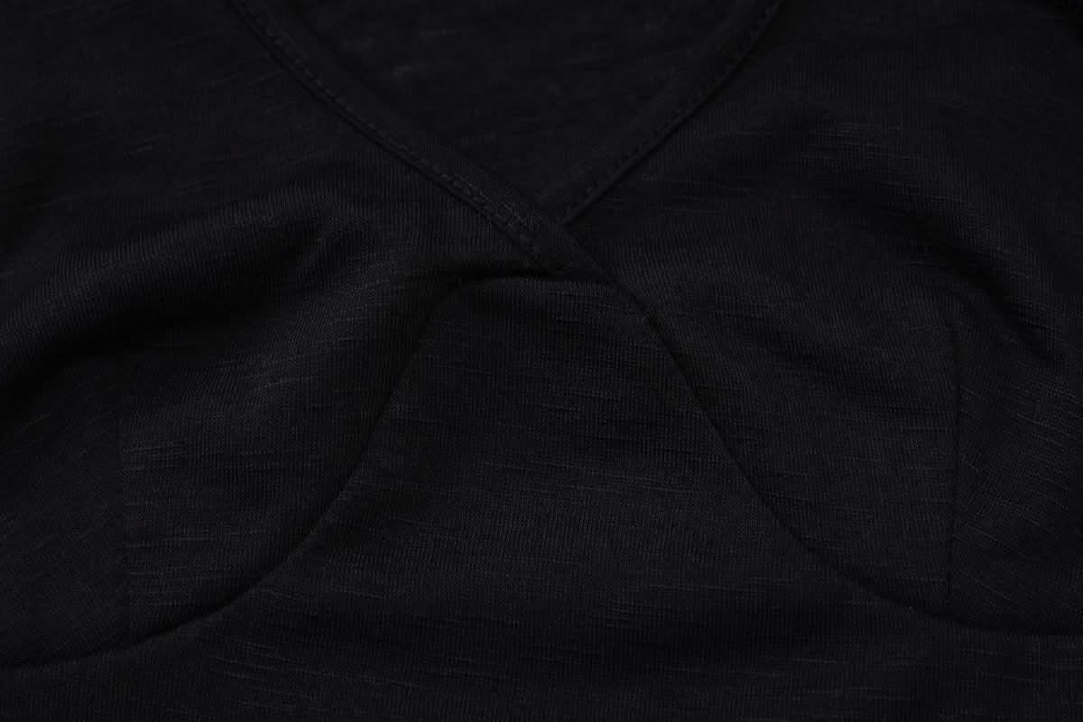 Long sleeve halter solid top