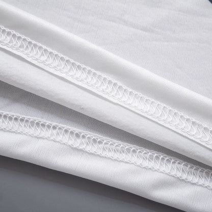 Sheer mesh letter pattern contrast mini skirt