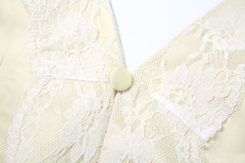 V neck satin cross back self tie cami top