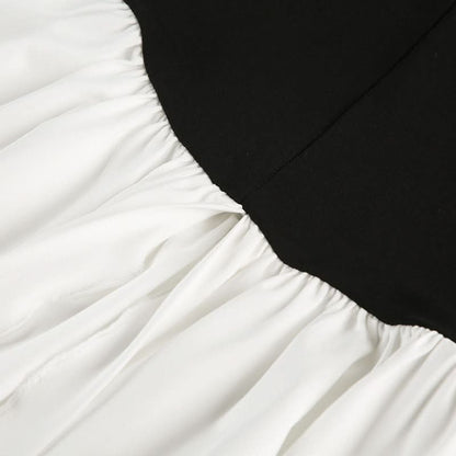 High slit ruffle tube maxi dress