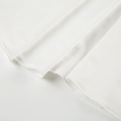 High slit ruffle tube maxi dress