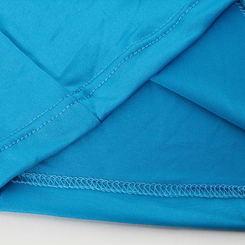 Long sleeve crewneck stitch contrast maxi dress