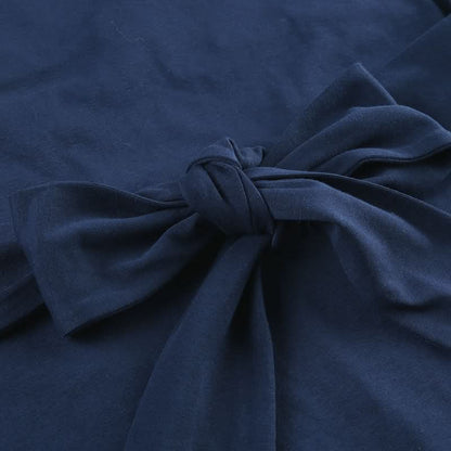 Cap sleeve v neck self tie bowknot solid top
