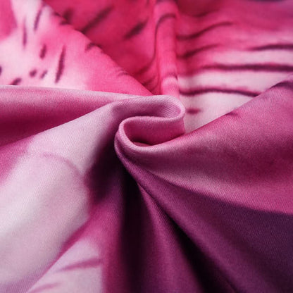 Halter flower print cowl neck backless mini dress