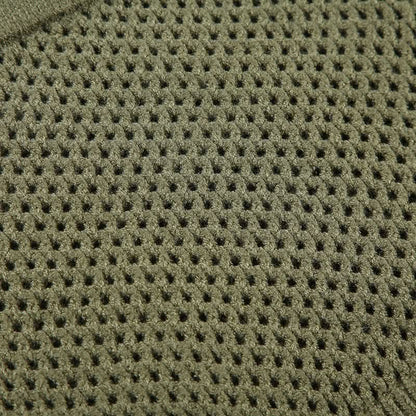 Knitted hollow out raw hem short pant