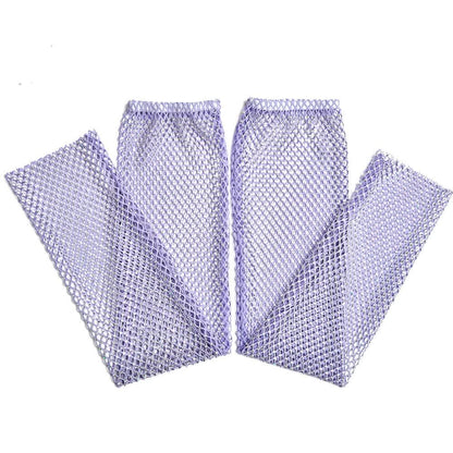 Beaded fishnet tube mini dress