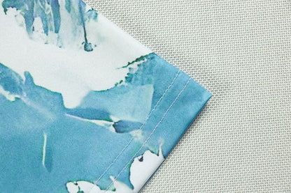 Halter flower applique contrast maxi dress